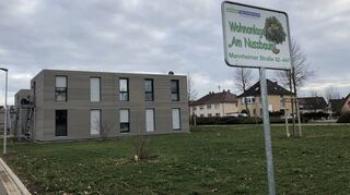 Edingen-Neckarhausen, 29. Januar 2019: Wohnanlage "Am Nussbaum".