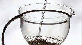 Bauchige Glaskannen eignen sich hervorragend für die Teezubereitung.