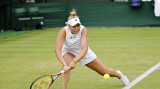 2022 spielte sich Nastasja Schunk in Wimbledon durch die Qualifikation ins Hauptfeld - einer ihrer größten Erfolge.