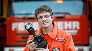 "MM"-Pressefotograf Marcus Schwetasch ist in seiner Freizeit für die Freiwillige Feuerwehr unterwegs.
