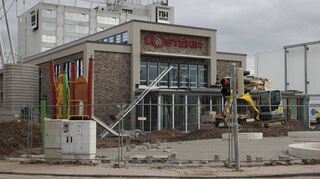 Nimmt nun Formen an: die neue L’Osteria am Rhein-Neckar-Zentrum.