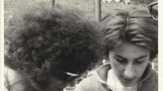 6. Juli 1969: Der junge Mannheimer Musiker Helmut Roos (r.) mit Alexis Korner.