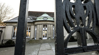 Blick auf ein Gästehaus in Potsdam, in dem auch AfD-Politiker nach einem Bericht von "Correctiv" im November an einem Treffen Rechtsextremer teilgenommen haben sollen.