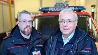 Stellvertretend für das aus 35 Kräften bestehende Feuerwehr-Seelsorge-Team im Rhein-Neckar-Kreis stehen Markus Wolf (l.) und Tomas Knapp.