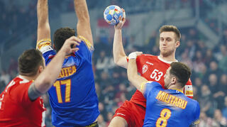 Mykola Bilyk (Bild links) ist der große Star der Österreicher und Teil einer „goldenen Generation“, wie Ex-Löwen-Trainer Klaus Gärtner das Team nennt.