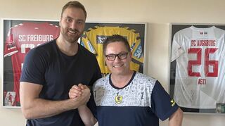 Andreas Wolff mit Sascha Pander.