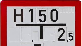 the sign is helping german firefighters to find water. With Clipping path