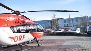 Im Einsatz war auch ein Rettungshubschrauber.