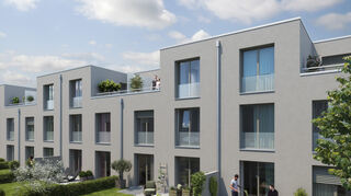 Alle Häuser verfügen über eine eigene Dachterrasse.