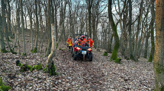 Mit einem Quad war die Feuerwehr im Einsatz.