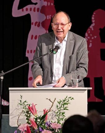 Christian Specht, hier am 19. Januar im Moll-Gymnasium.