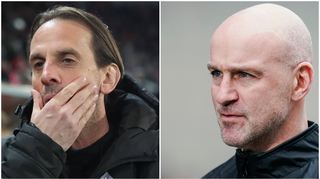 Rüdiger Rehm (links) muss seinen Posten als Trainer des SV Waldhof räumen. Für ihn übernimmt ab sofort Marco Antwerpen (rechts).