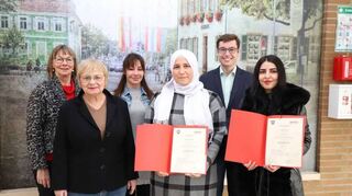 Die neuen Integrationslotsinnen freuen sich auf ihre Arbeit.