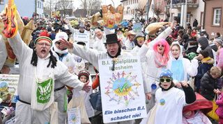 In den Straßen Ilvesheims dürfte am Sonntag, 11. Februar, wieder jede Menge geboten sein – so wie hier beim Fasnachtsumzug im Jahr 2018.