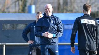 Waldhofs Trainer Marco Antwerpen hat sichtlich Freude bei seiner Arbeit.
