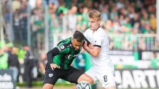 Andrew Wooten (l.) trug zuletzt das Trikot von Preußen Münster.