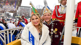 Larissa I. und Jochen I. im Riesenrad am Mannheimer Wasserturm.