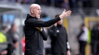 Unzufrieden mit dem Spielaufbau: Waldhof-Coach Marco Antwerpen.