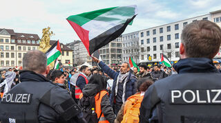 Die Demo von "Free Palestine" in Mannheim verlief laut Angaben der Polizei friedlich.