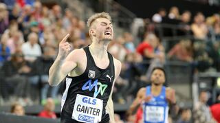 MTG-Sprinter Robin Ganter gewann bei der Hallen-DM den Titel über 200 Meter in persönlicher Bestzeit von 20,96 Sekunden.
