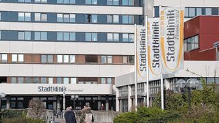 Die Stadtklinik in Frankenthal.