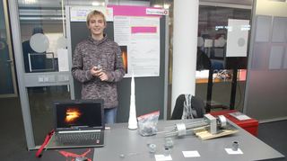 Holte im Wettbewerb „Jugend forscht“ in der Sparte Technik den Regionalsieg: Tobias Laschefski vom Bach-Gymnasium."