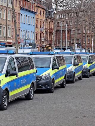 Die Polizei war mit starken Kräften im Einsatz.