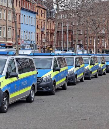 Die Polizei war mit starken Kräften im Einsatz.