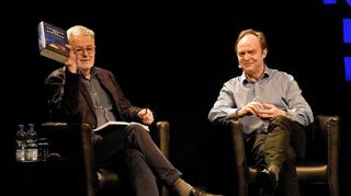 Die Historiker Christopher Clark (l.) und Frank Trentmann diskutierten bei Lesen.Hören in der restlos gefüllten Alten Feuerwache.