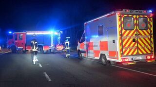 Nach dem tödlichen Unfall war der Streckenabschnitt zwischen Neuschloß und Hüttenfeld bis in die späten Abendstunden gesperrt.