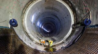 Auch der Bahntunnel im baden-württembergischen Rastatt wurde in bergmännischer Bauweise gebaut.