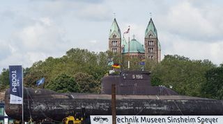 Das U-Boot kam im vergangenen Jahr im Juni über den Rhein nach Speyer