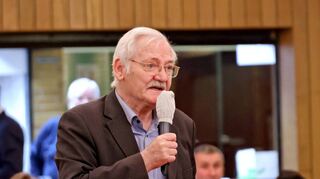 Egon Jüttner im Mai 2022 bei einem Kreisparteitag seiner CDU in der Feudenheimer Kulturhalle. Besonders unter dem Vorsitzenden Nikolas Löbel lag er mit führenden Mannheimer Parteikollegen häufig über Kreuz.