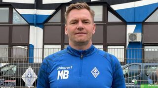 Michael Boris bei seiner Vorstellung als neuer Spielanalyst des SVW.