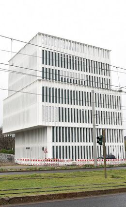 Ist bald fertig für den Bezug: das neue SWR-Gebäude.