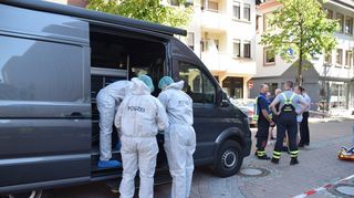 Die Spurensicherung in Wiesloch. Eine Frau ist im September in Wiesloch (Rhein-Neckar-Kreis) mit einem Messer niedergestochen worden