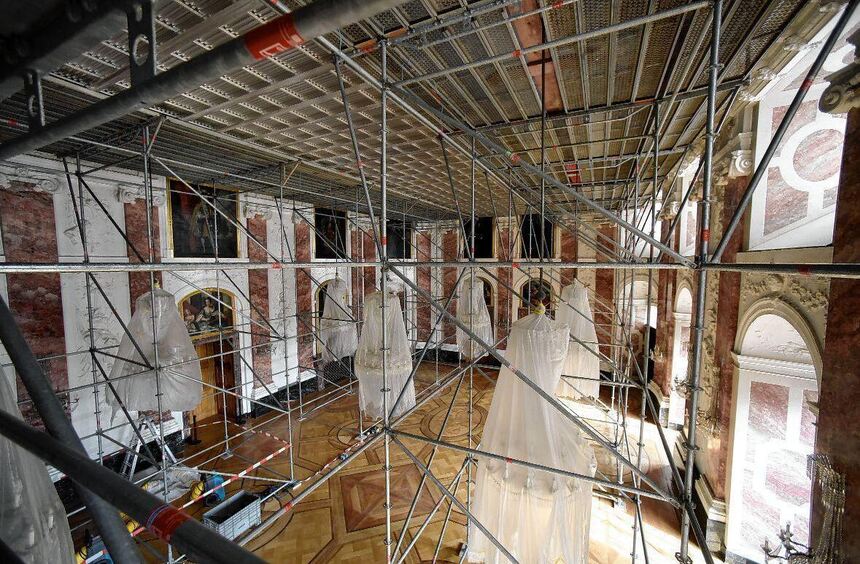 Warum der Rittersaal im Mannheimer Schloss weiter gesperrt ist