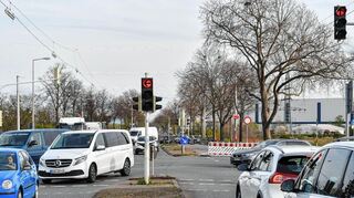 Die B 44 in Mannheim-Sandhofen ist bis Ende Juni gesperrt.