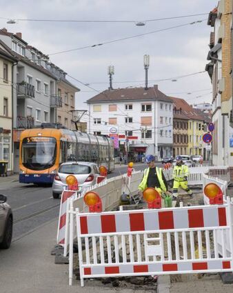 Die Dossenheimer Landstraße wird bis 2026 zur Baustelle.