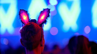 Immer wieder zu sehen: diese LED-Hasenohren.
