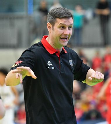 Der deutsche U-18-Trainer Alan Ibrahimagic sieht eine wachsende Sicherheit bei seinem Team.