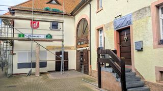 Andere Baustelle: Die Renovierung des LSV-Gebäudes hat nichts mit den Folgen des Brands in Rosemaries Restaurant zu tun.