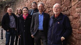 Kandidaten der Bürger für Ladenburg: Frank Kresse (v.l.), Inez Gruner, Myriam Farhand, Jörg Ringer, Thomas Lohmann und Josef Hoffmann.