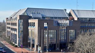 Das bestehende Kreishaus in Ludwigshafen am Europaplatz.