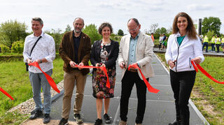 ...eröffnen offiziell den Klimapark-West auf Spinelli!