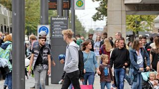 Immer viel los: die Planken am verkaufsoffenen Sonntag am 3. Oktober 2021.