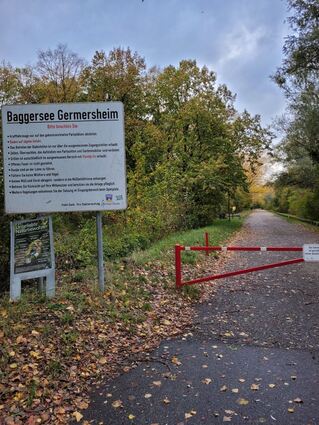An diesem See in Germersheim entkam der verurteilte Mörder seinen Bewachern.