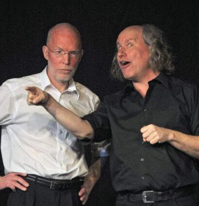 Die Zweifler Elmar Thüner v.l.) und Michael Angierski.