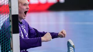 Torhüter David Späth war im Viertelfinal-Hinspiel der Rhein-Neckar Löwen gegen Sporting Lissabon der große Rückhalt und brachte die Portugiesen zeitweise zur Verzweiflung.
