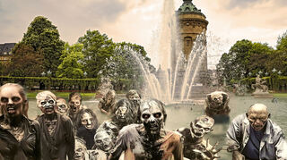 Zombies in Mannheim? Wenn ja, dann haben Bewohnerinnen und Bewohner laut einer Studie schlechte Chancen - Hier handelt es sich jedoch glücklicherweise um ein Symbolbild.